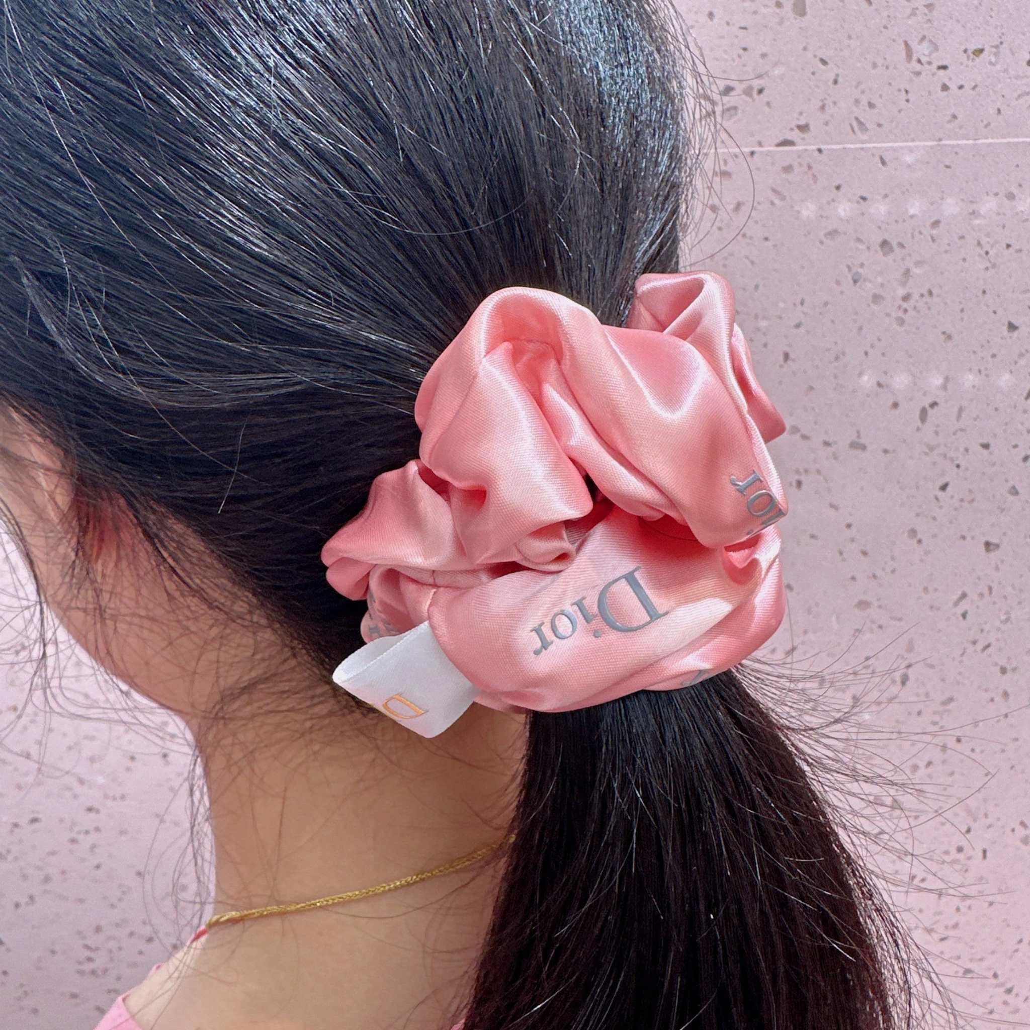 Arabelle Beauty Dior Silk Scrunchie - Gentle Hair Protection.