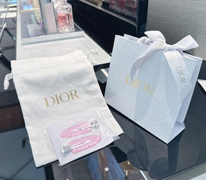 Dior Designer Hair Clips – Stylish Pink Logo Hair Accessories.
