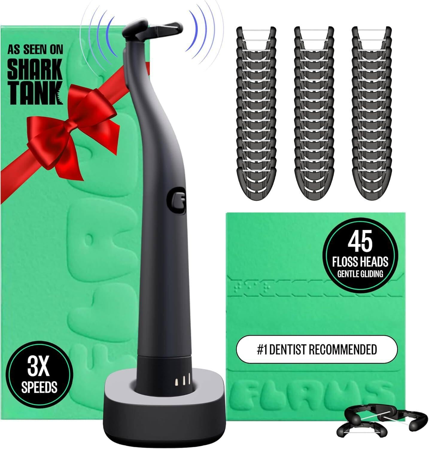 FLAUS Electric Flosser 3-speed 45 replacement head water flosser stick.