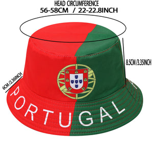 قبعة Bucket Hat بتصميم أعلام الدول لمشجعي كأس العالم.