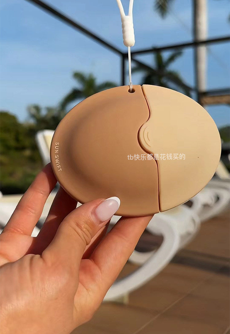 Silicone sunscreen roll-on applicator dispensing bottle hands-free body lotion brush roller rubber, barrier cream artifact tool.