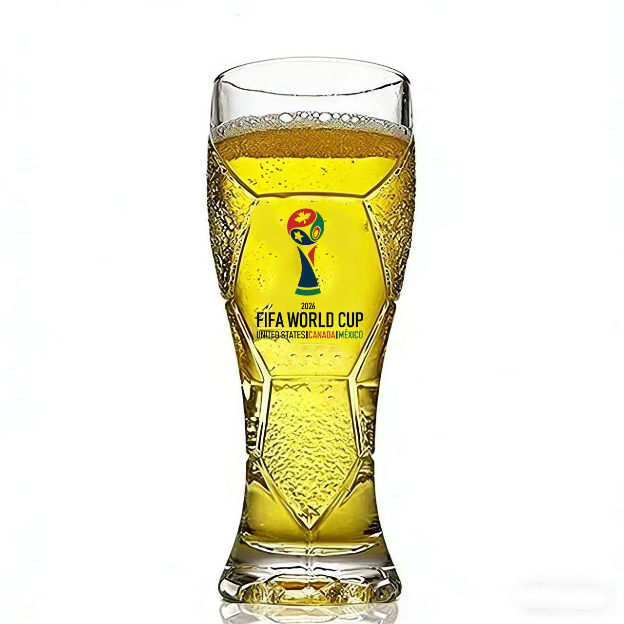كوب زجاجي بتصميم FIFA World Cup 2026 المميز 500ml.