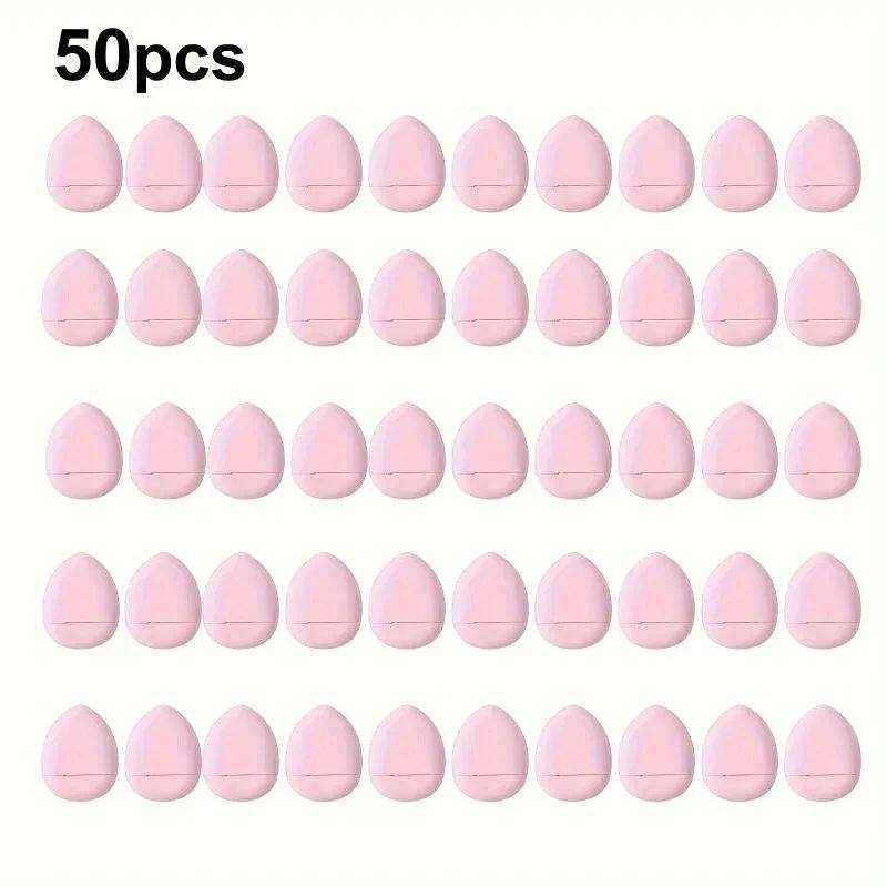 50pcs Mini Finger Sponge Powder Puff Pink Mini Size Finger P.