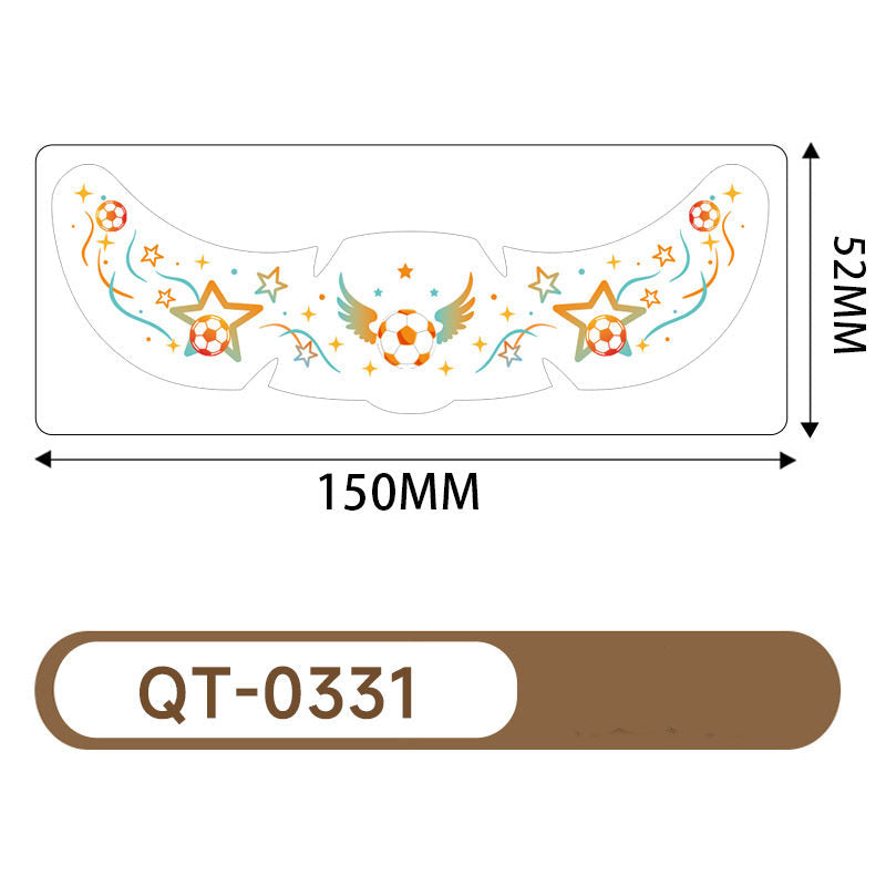 Five stickers for the US, Canada, and Mexico World Cup tattoo stickers, football match support freckles, face stickers, sweat-proof party makeup stickers, and more.