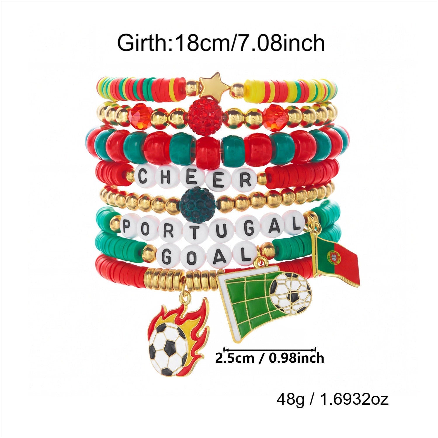 سوار خرز عصري بتصميم رياضي مميز لـ Soccer Lovers.