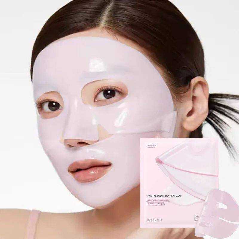Bio-Collagen Real Deep Mask – Overnight Hydrating Face Mask for Pore Tightening & Elasticity | Deep Absorbing Hydrogel Sheet Mask for Glass Skin | 1pc