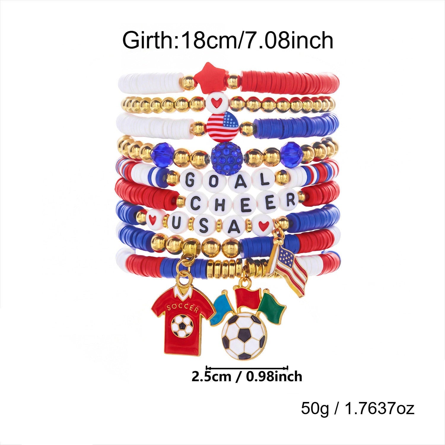 سوار خرز عصري بتصميم رياضي مميز لـ Soccer Lovers.