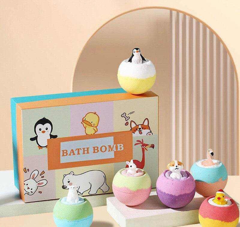 Colorful crystal bath salt ball sets with hidden zodiac toys, the best bath toys for children transforming bath time into a fun, safe, and imaginative experience.