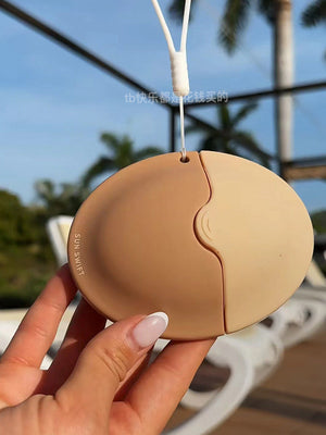 Silicone sunscreen roll-on applicator dispensing bottle hands-free body lotion brush roller rubber, barrier cream artifact tool.