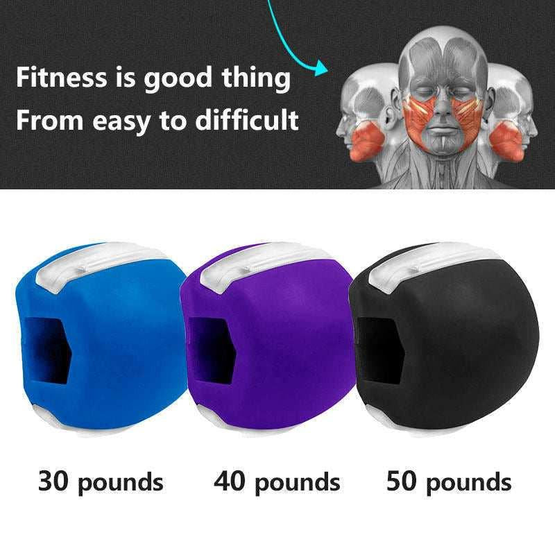 Food-grade Silica Gel Jaw Exercise Line Ball Muscle Trainin.