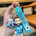 ميدالية مفاتيح Football بتصميم لاعبي كرة القدم المحترفين.