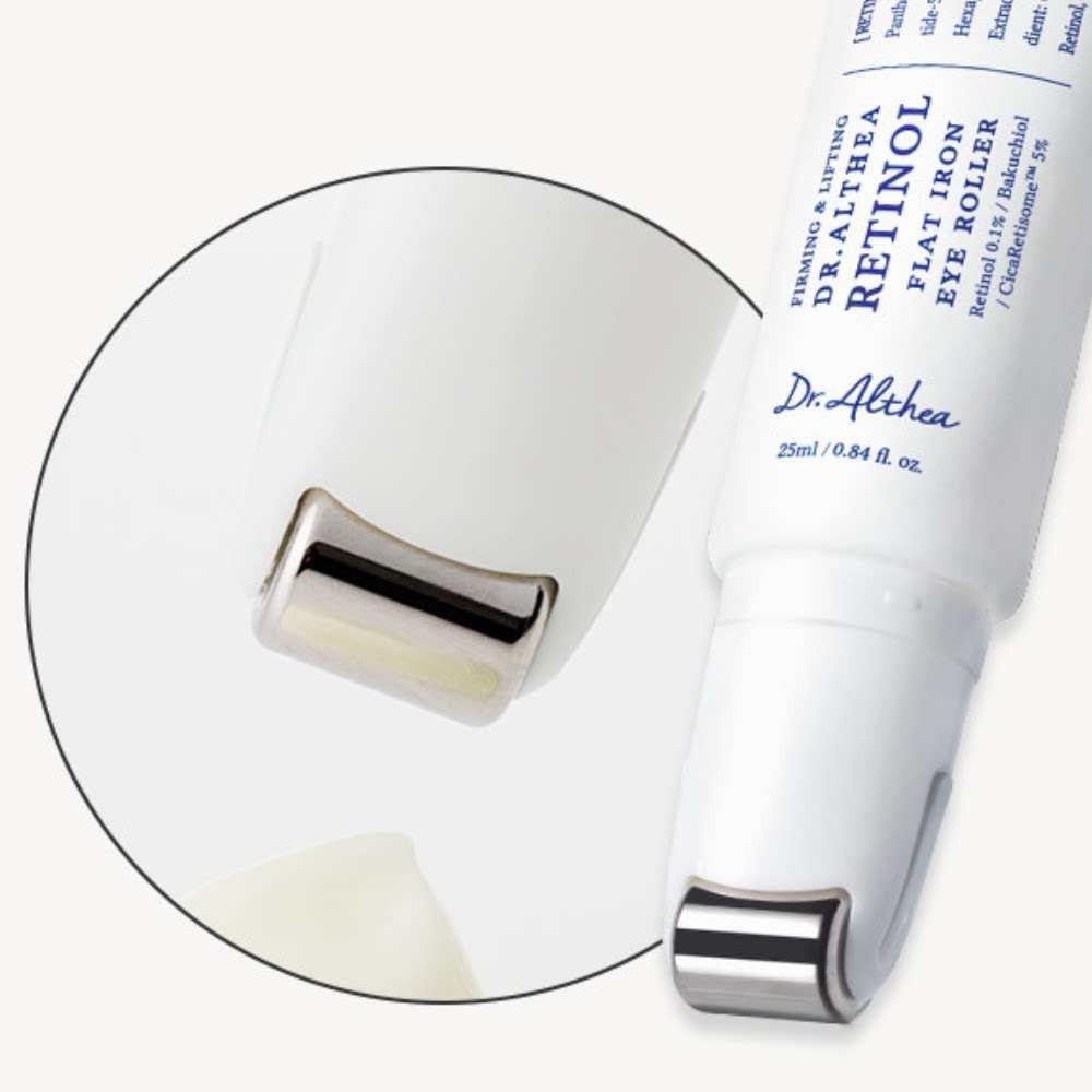 Dr.Althea Retinol Flat Iron Eye Roll-On Serum Retinol Eye Cream Centella Asiatica Houttuynia PDRN