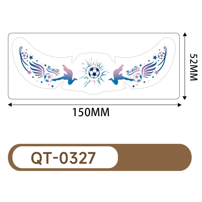 Five stickers for the US, Canada, and Mexico World Cup tattoo stickers, football match support freckles, face stickers, sweat-proof party makeup stickers, and more.
