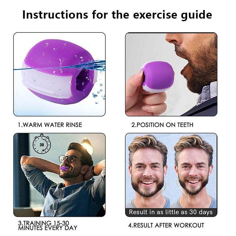 Food-grade Silica Gel Jaw Exercise Line Ball Muscle Trainin.