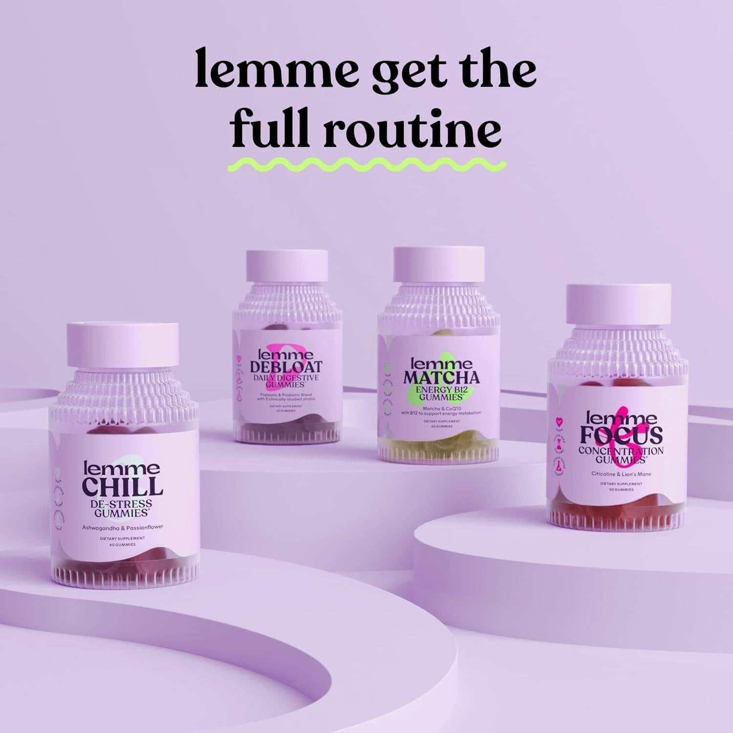 US direct mail Lemme sleep gummies melatonin, elderberry, magnesium, theanine, chamomile, lavender drug-free.