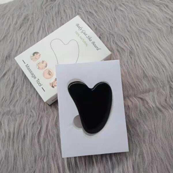 Natural Jade Gua Sha Scraper Board Massage Rose Quartz Jade.