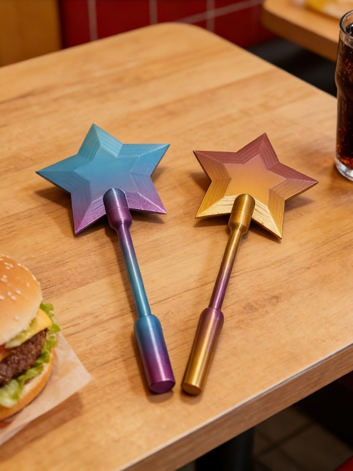 Star Magic Wand NFC Card Holder, Contactless Payment Clip, Fairy Wand Card Swiping Tool, Creative Cartoon Star Stick.