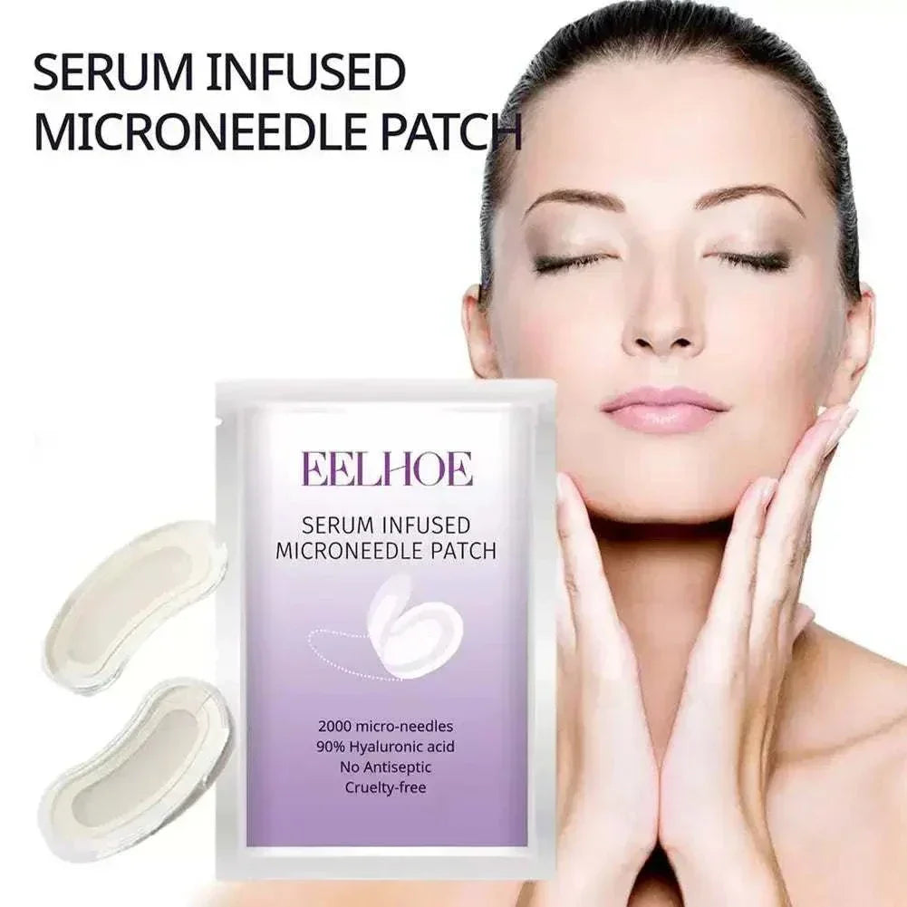 Serum Infused Microneedle Eye Patches Mask For Anti Wrinkle