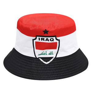 قبعة Bucket Hat بتصميم أعلام الدول لمشجعي كأس العالم.