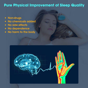 Portable Smart EMS pulse sleep aid device for insomnia and anxiety relief with 15 intensity levels