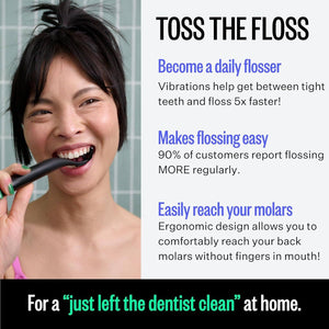FLAUS Electric Flosser 3-speed 45 replacement head water flosser stick.