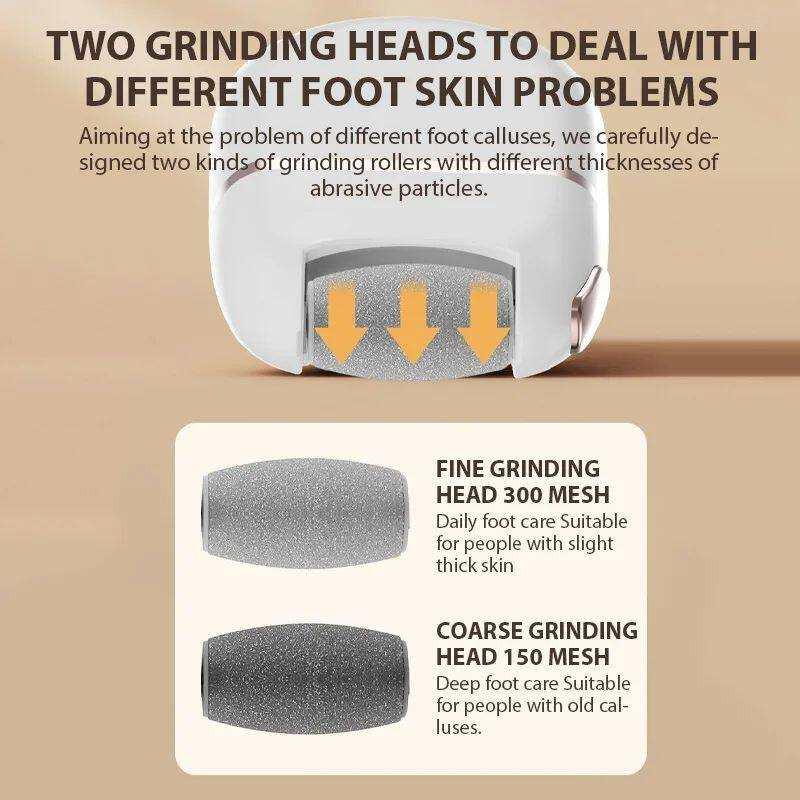 Rechargeable Electric Foot Grinder Dead Skin Remover Calluse.
