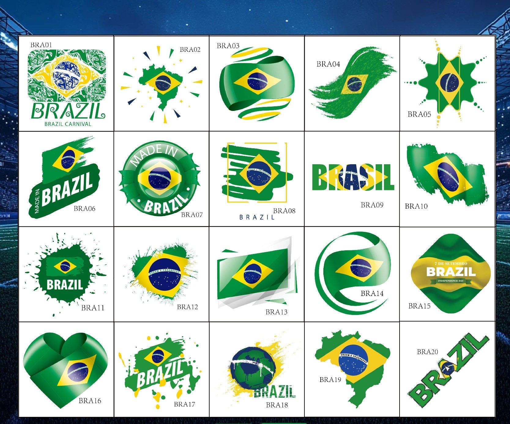 تاتو مؤقت World Cup بتصاميم منتخبات متنوعة وعالية الجودة.