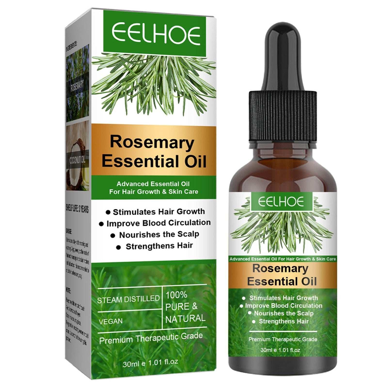 Rosemary Essential Oil Hair Growth Oils Pure Natural 30ML Ha.
