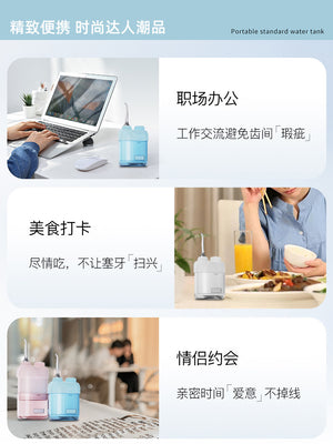 Portable Dental Irrigator Orthodontic Special Mini Home Scaler Mini Dental Scaler Water Flosser Travel Gift.