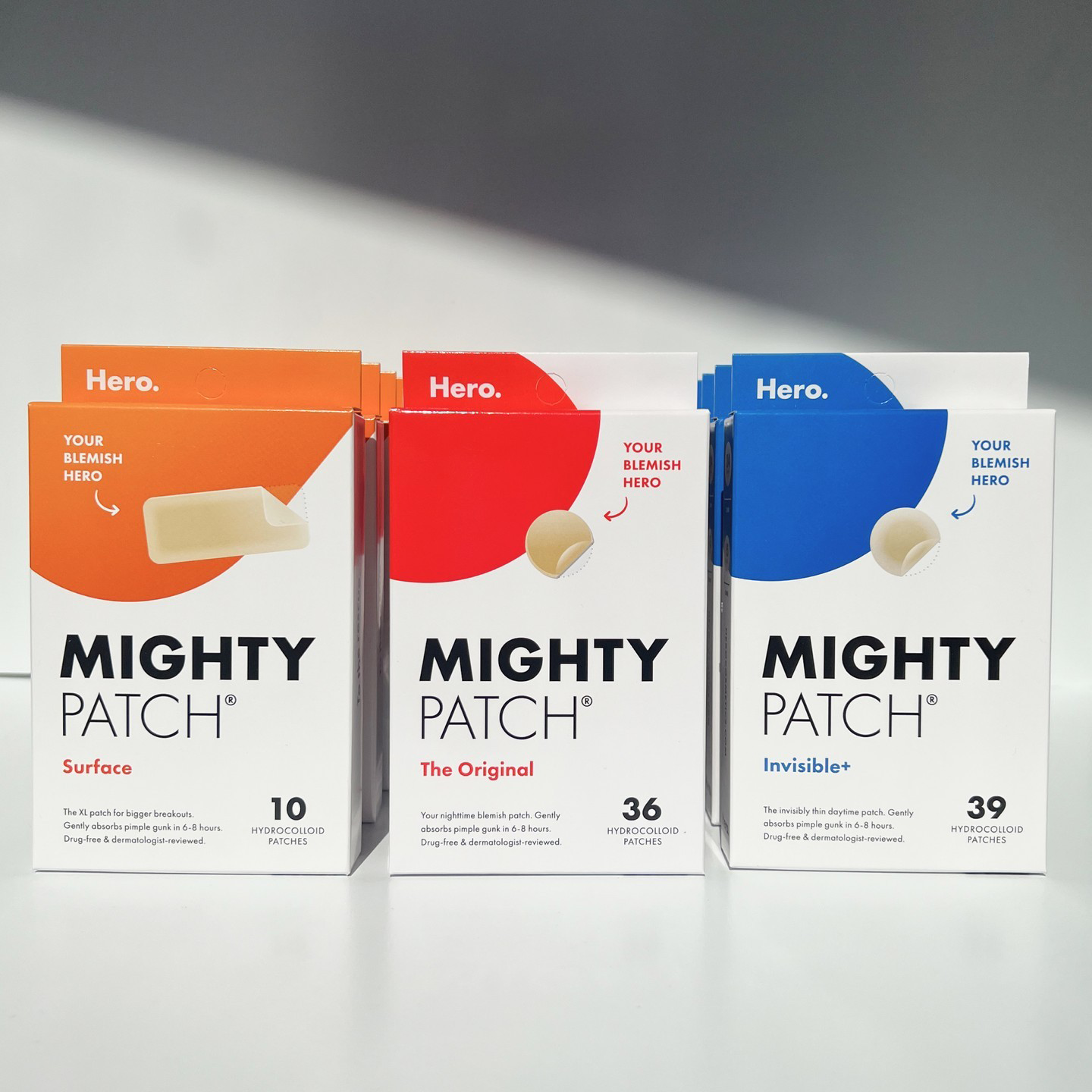 Hero Cosmetics Mighty Patch Original: Hydrocolloid Blemish Patches.