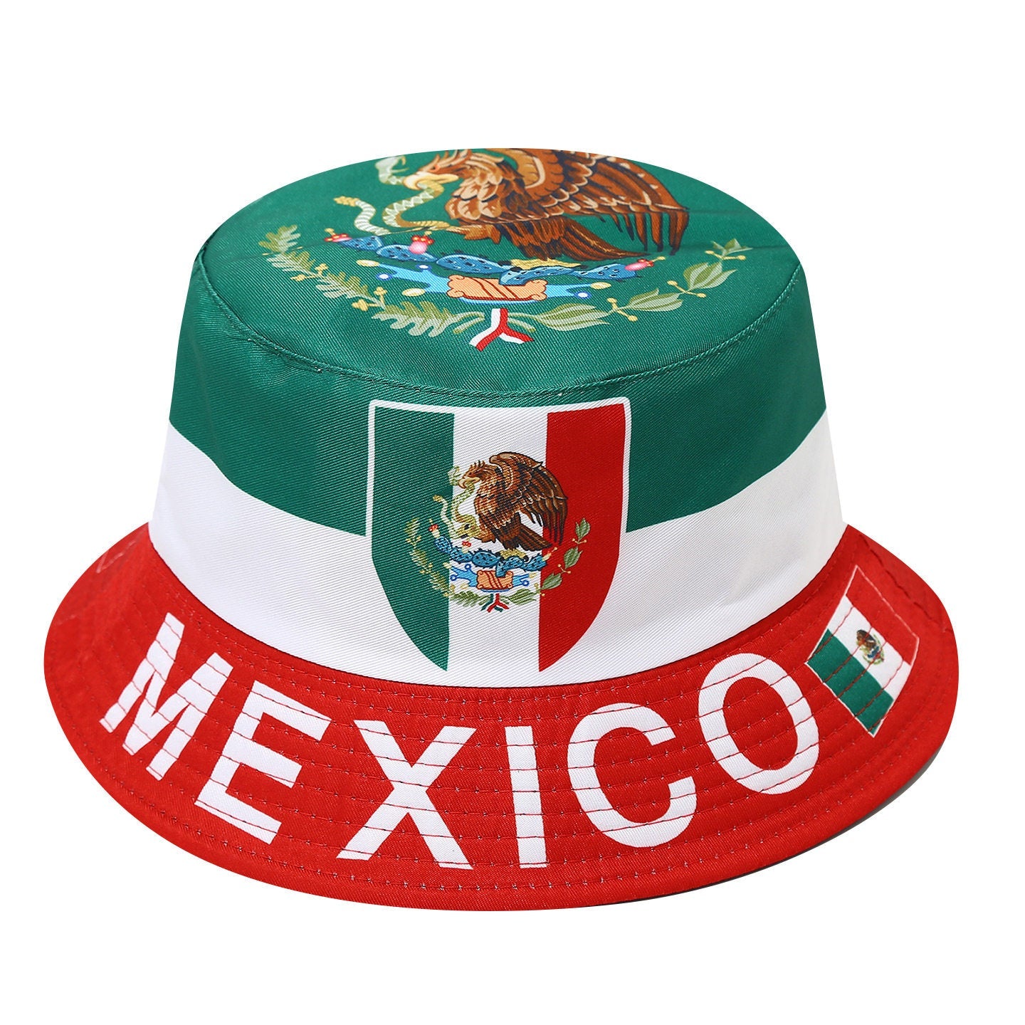 قبعة Bucket Hat بتصميم أعلام الدول لمشجعي كأس العالم.