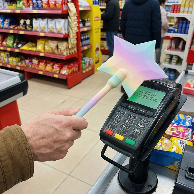 Starlight Magic Wand Contactless Payment Clip Yangchengtong Bank Card Star Magic Pentagram Payment Stick.