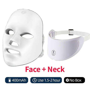 Arabelle Beauty 7-Color LED Face & Neck Mask - Rechargeable Light Therapy.
