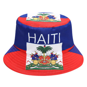 قبعة Bucket Hat بتصميم أعلام الدول لمشجعي كأس العالم.