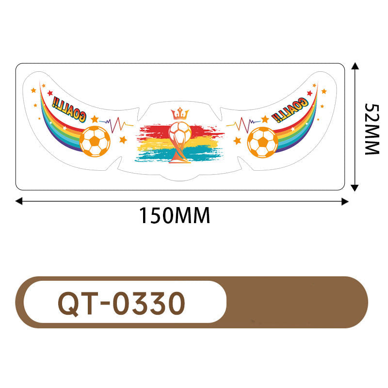 Five stickers for the US, Canada, and Mexico World Cup tattoo stickers, football match support freckles, face stickers, sweat-proof party makeup stickers, and more.