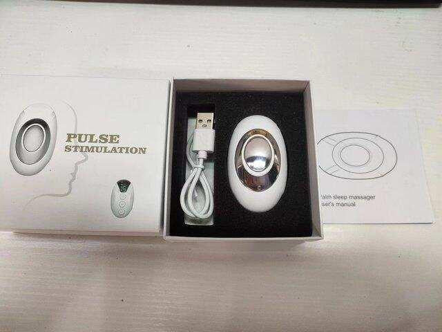 Smart EMS Pulse Sleep Aid Device handheld insomnia relief with 15 intensity levels for better sleep and focus