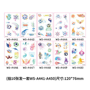 Tattoo stickers for the US, Canada, Mexico World Cup football rugby tournament, America's Cup face paper, waterproof sweat-resistant hair 10 sheets.