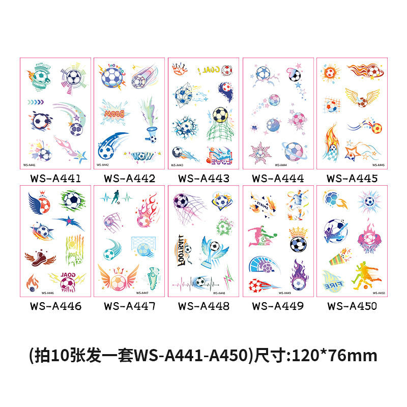 Tattoo stickers for the US, Canada, Mexico World Cup football rugby tournament, America's Cup face paper, waterproof sweat-resistant hair 10 sheets.