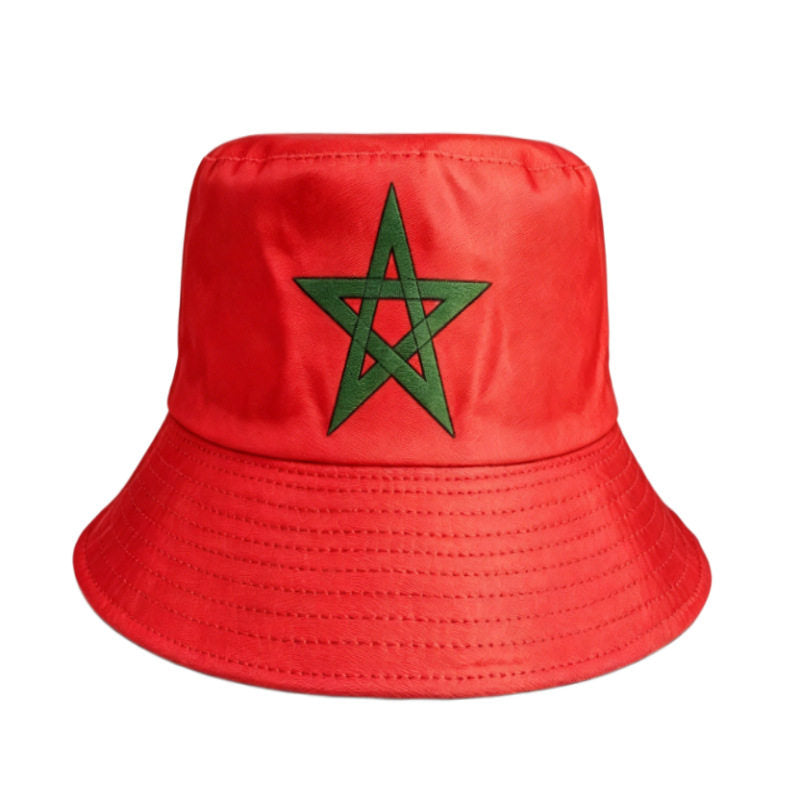 قبعة Bucket Hat بتصميم أعلام الدول لمشجعي كأس العالم.