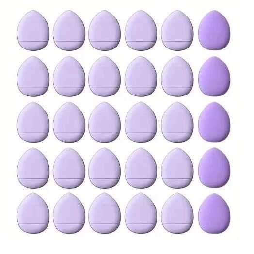 50pcs Mini Finger Sponge Powder Puff Pink Mini Size Finger P.