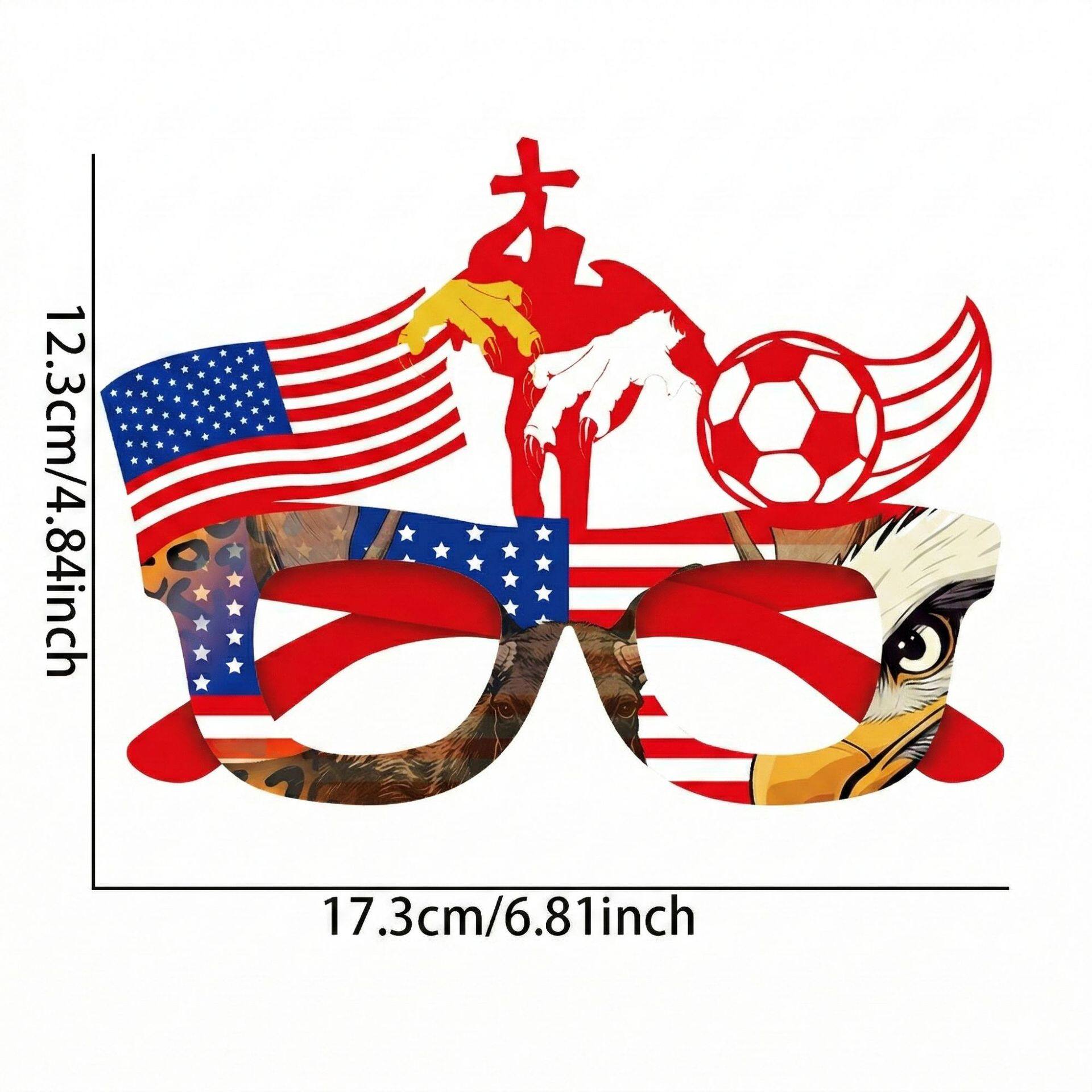 نظارات احتفالات World Cup بتصاميم أعلام دول متنوعة.