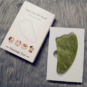 Natural Jade Gua Sha Scraper Board Massage Rose Quartz Jade.