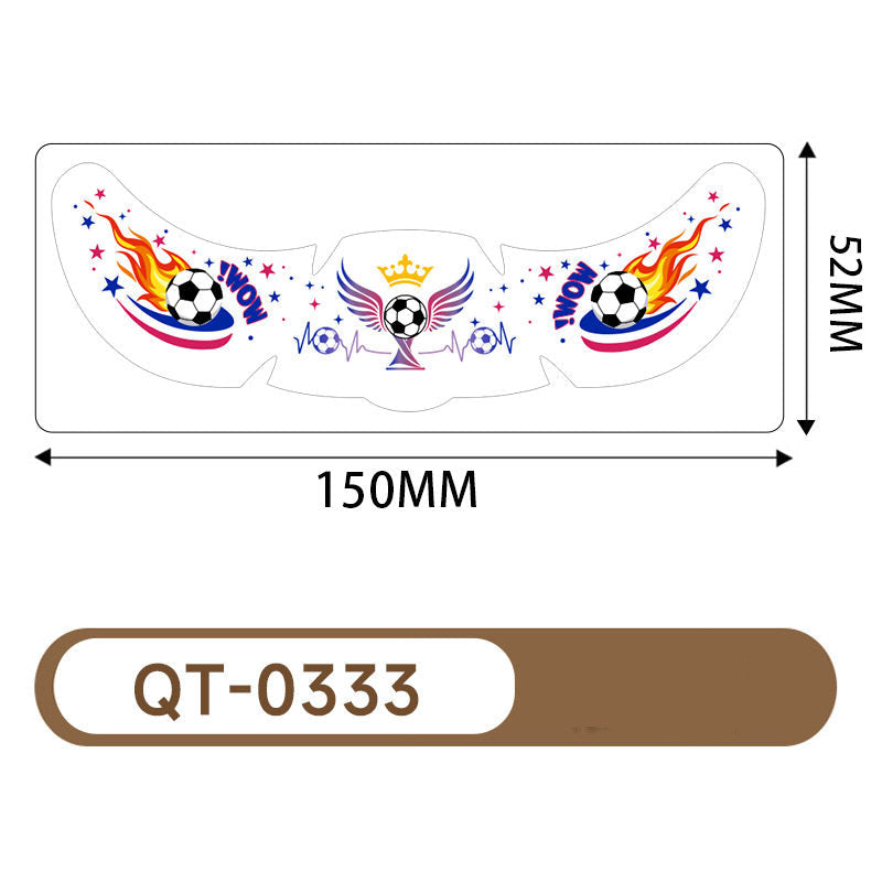 Five stickers for the US, Canada, and Mexico World Cup tattoo stickers, football match support freckles, face stickers, sweat-proof party makeup stickers, and more.