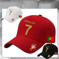 كاب Ronaldo رقم 7 بتصميم علم البرتغال متعدد الألوان.