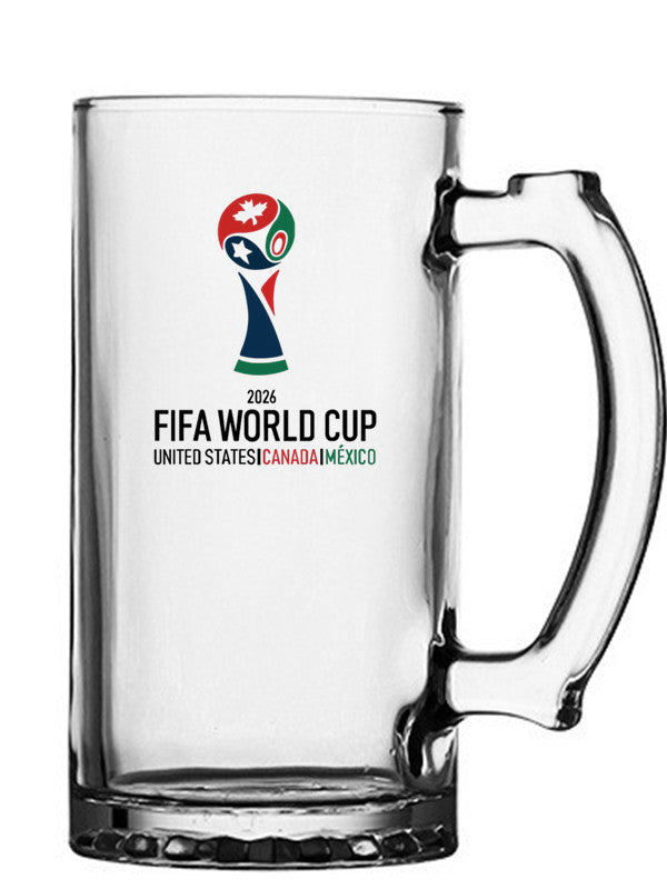 كوب زجاجي بتصميم FIFA World Cup 2026 المميز 500ml.
