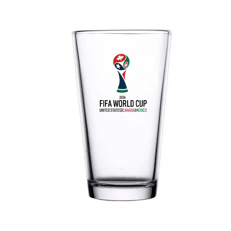 كوب زجاجي بتصميم FIFA World Cup 2026 المميز 500ml.