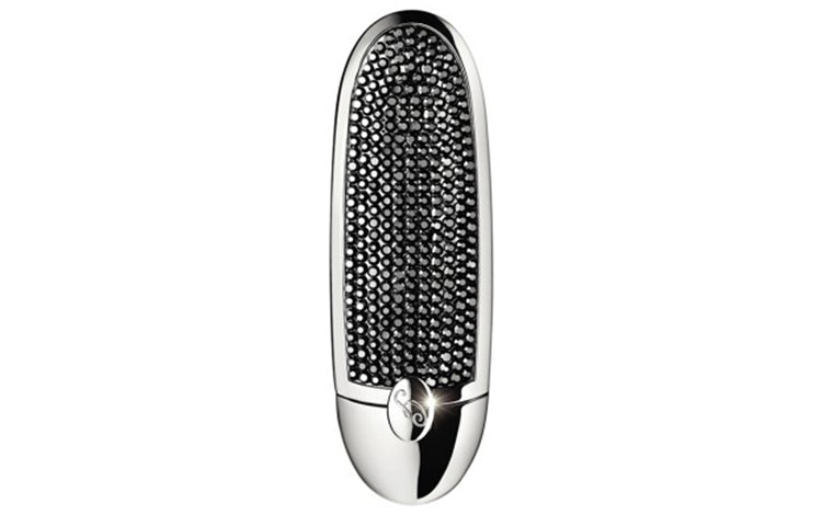 Guerlain Exquisite Gemstone Queen Lipstick Shell Black Gold Radiant Crystal Pink.