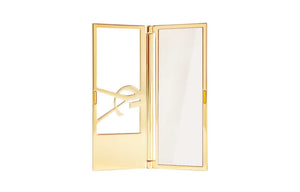 YSL Saint Laurent Haute Couture Gold Portable Makeup Mirror Makeup Tool Folding Mirror