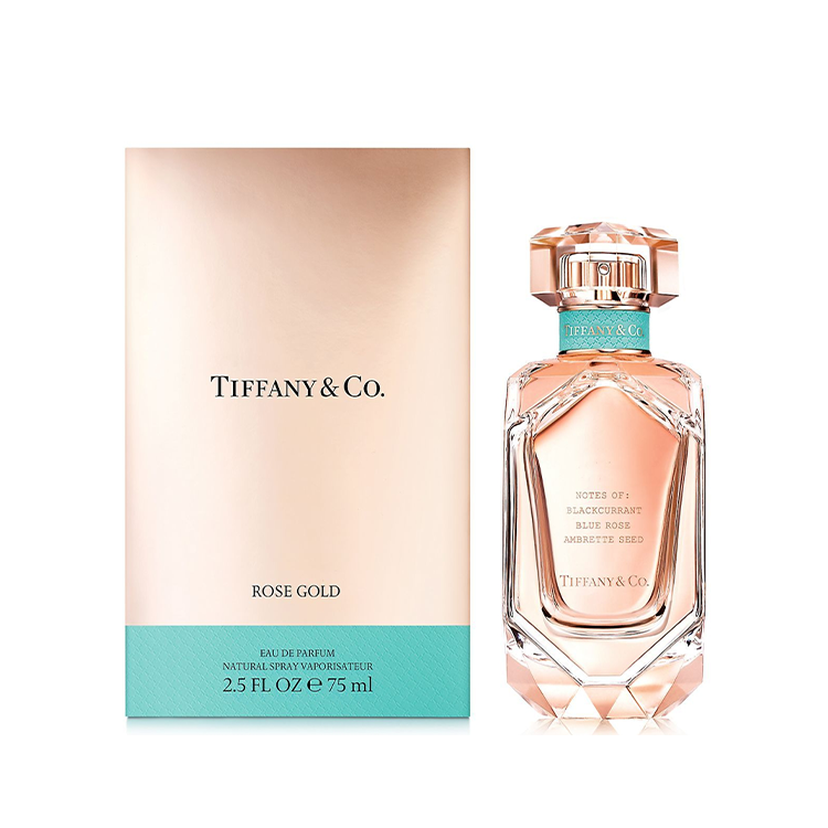 TIFFANY & CO. Rose Gold Women's Perfume Floral and Fruity Notes EDP Musk & Blue Rose 30ml 50ml 75ml Birthday gifts for girlfriends or best friends or students.