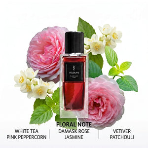 عطر سان لوران فيلور Velours مع باقة ورد